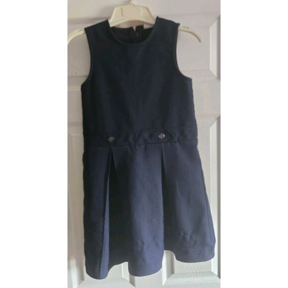 Flynn O'Hara Girl's Size 7 Jumper Solid Navy Blue School Uniform Dress Size 7G - Picture 2 of 10